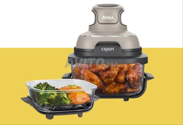مقلاة هوائية بدون زيت Ninja Crispi Airfryer زجاجية
