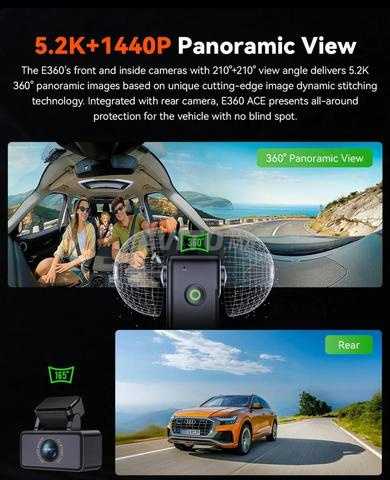 Vantrue E360 5.2K à 360°, STARVIS Sony, wifi, Gps - 2