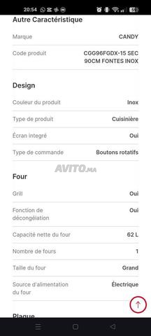 CANDY CUIS INOXX CGG96FGDX-15 SEC 90CM