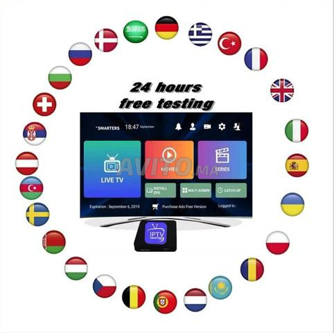 IPTV 4K UHD FULL HD خادم بدون تقطيع 50 ألف قناة