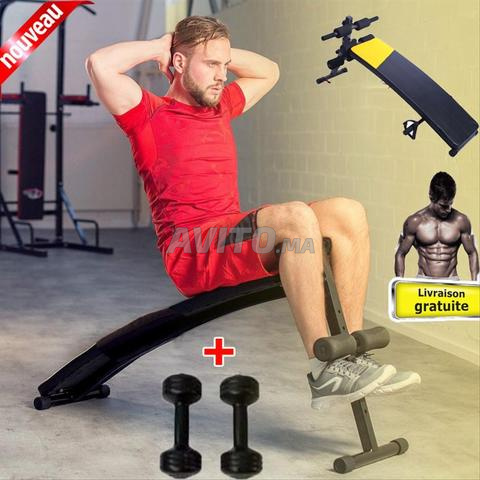 Banc De Musculation Abdominal - Cordes Et Poids