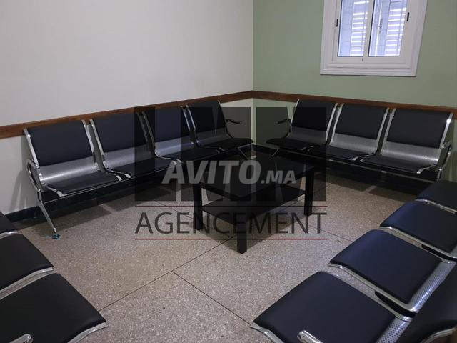 بانك انتظار معدني متعدد المقاعد A - مقعد انتظار