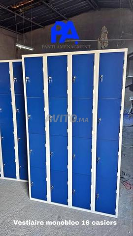 Vestiaire métallique robuste de 1 à 6 portes casier