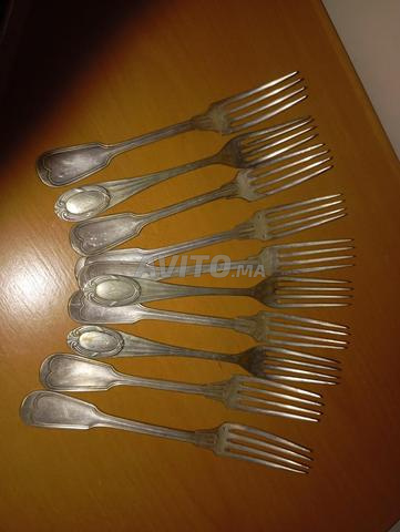 dix fourchettes argenté