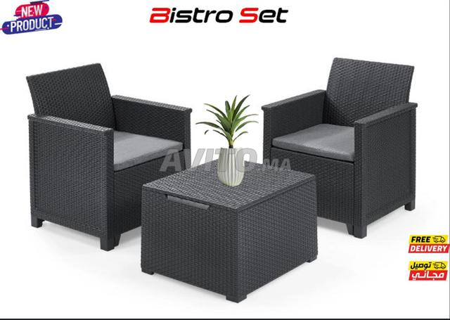 Ensemble de mobilier de jardin moderne de 3 pièces - 2