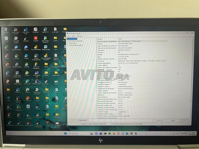 HP EliteBook G8 – Ryzen 7 – 16Go RAM – 512Go SSD