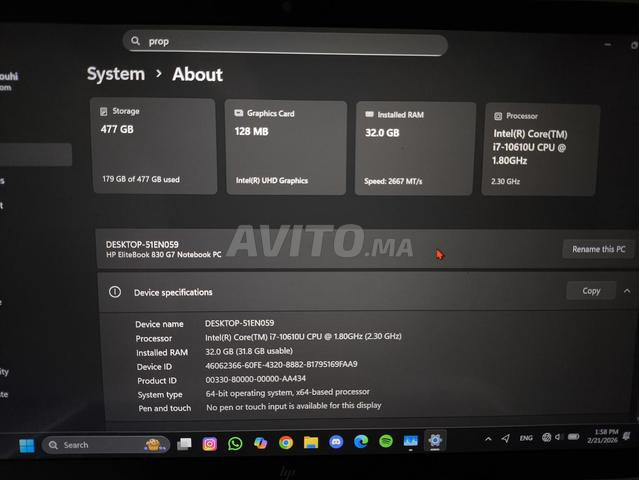 Elitebook 830 g7 (32-512) - 2