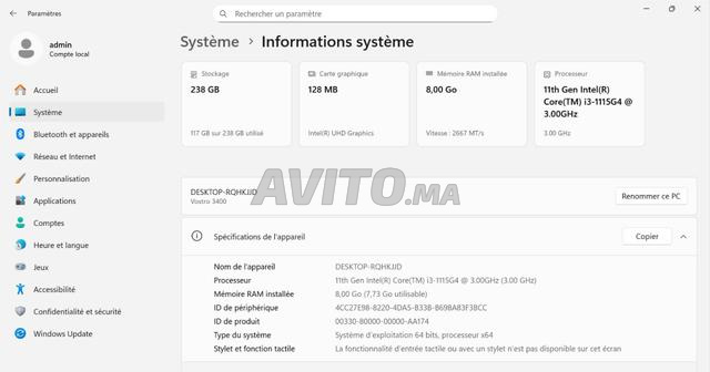 Dell 11th Gen i3-1115G4 - 2