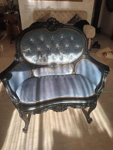 Canapé capitonné velours de soie - 2