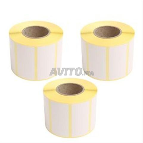 Rouleau 500 étiquettes thermiques 60*60M.