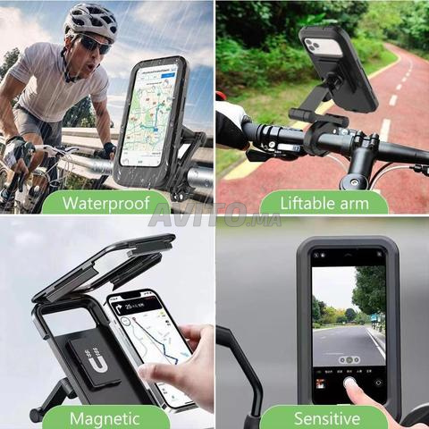 Support téléphone pour moto et vélo, résistant à l'eau