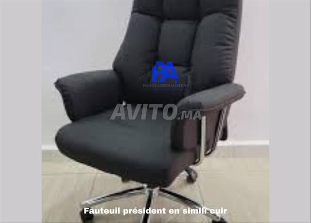 Fauteuil président de luxe en simili cuir