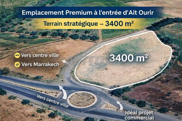 Terrain à vendre à Aït Ourir – فرصة مميزة للاستثمار