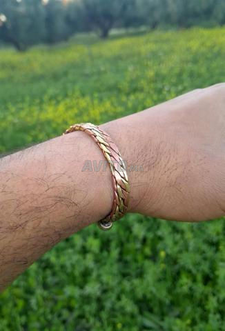 Bracelet en cuivre pur tressé à la main - Fabrication artisanale de luxe