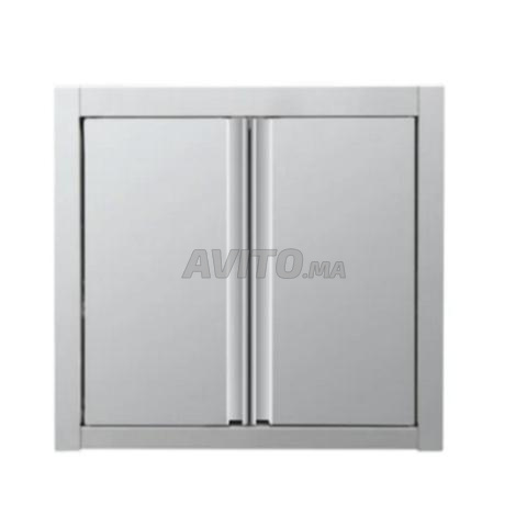 Placard Mural en Inox Portes Battantes L 80cm