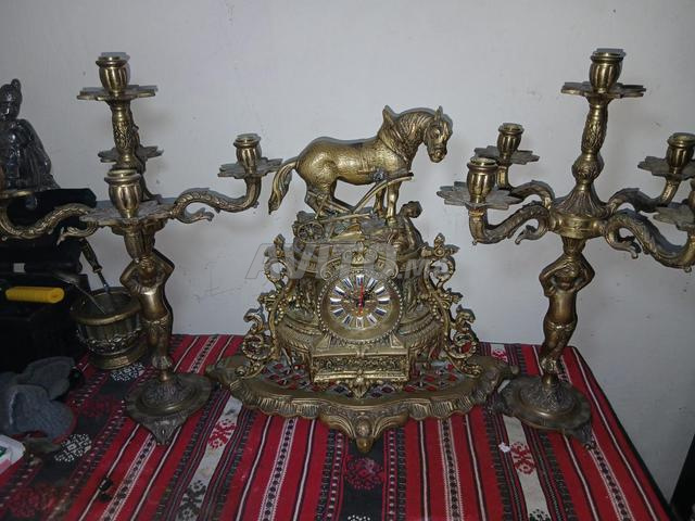 Horloge et chandelier collection antique pesant plus de 11 kg - 2