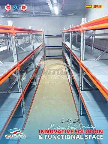 Rayonnage Métallique Mi-Lourd - Aménagement Pro