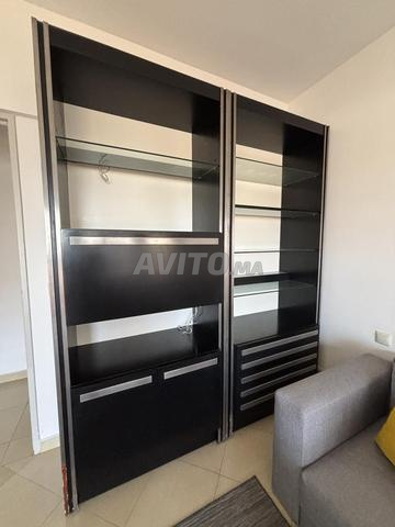 Grande bibliothèque bois massif