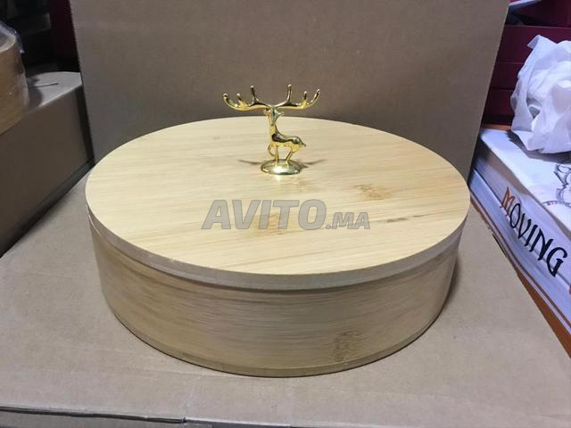 👑 Boîte en bois de luxe avec couvercle transparent💯 – Division interne moderne👌