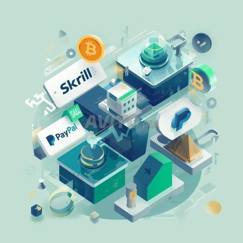Crédit Skrill, PayPal et Binance à vendre. Transfert.