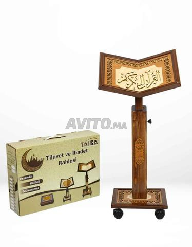 Support Coran fixe pour la lecture et la prière en bois porte Coran