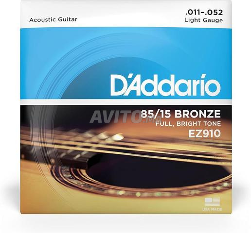 D'Addario EZ910 – Cordes Guitare Acoustique 85/15