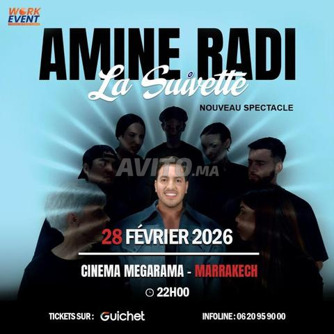 Amine radi à Marrakech billets prestige