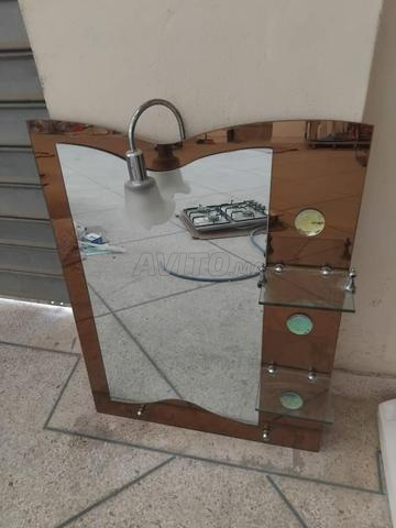 Miroir décoration avec lampe