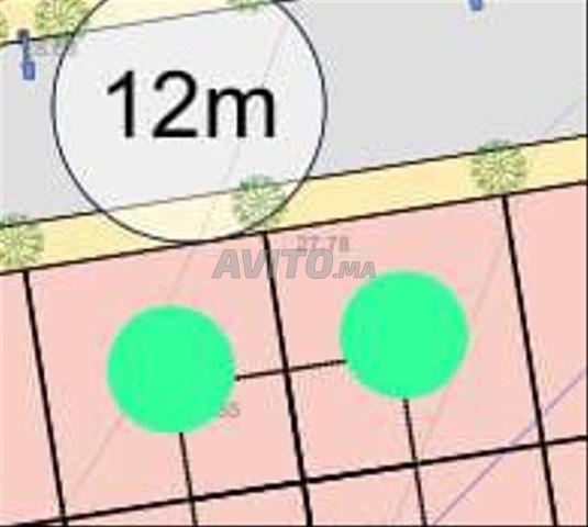 Terrain 240 mètres garage 3 étages lotissement