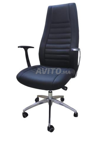 Chaise de bureau ergonomique avec appui-tête –Noir