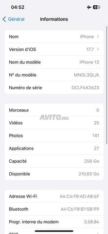 iPhone 13 normal 256 🔋99 buybaas Ba9i na9