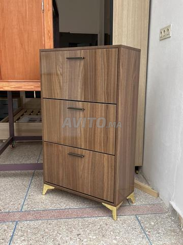 Meuble à chaussures moderne à 3 niveaux, peu encombrant