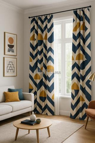 تركيب الستائر والأرفف