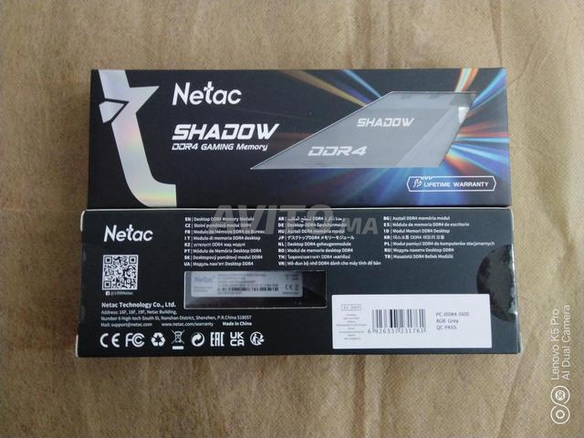 Mémoire RAM Netac DDR4 2 x 8GB 16GB 3600Mhz XMP - 2