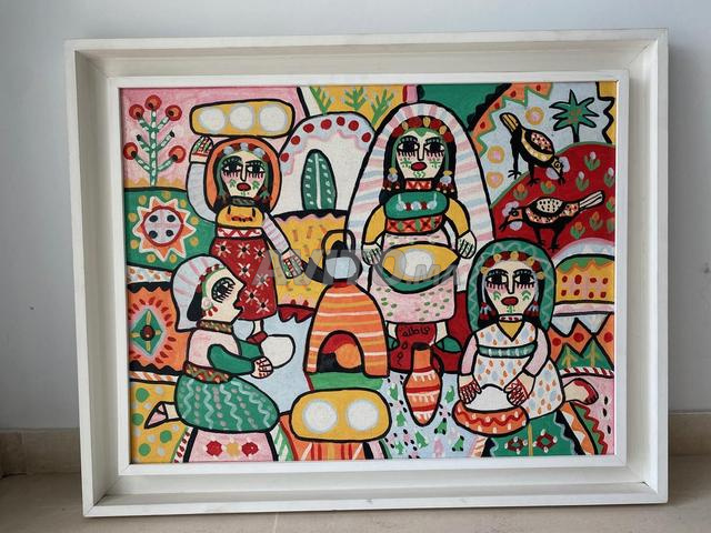 Tableau original - Fatna Gbouri - huile sur toile