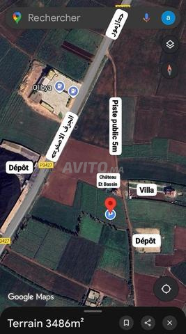 Terrain agricole 3486m² croisement Route tliyta