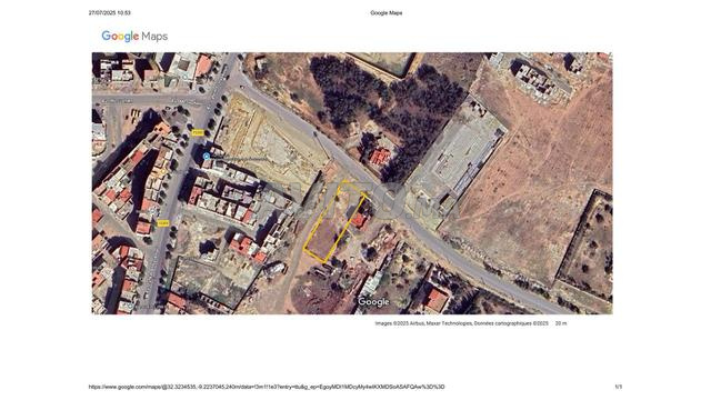 Terrain titré à vendre à Takabrout