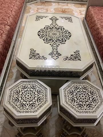 Table et quatre "missitates" en bois de chêne