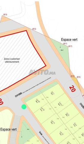 Terrain villa 2 façades 298 mètres 12000 dirhams