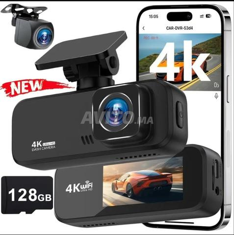 Caméra de voiture haute résolution, caméra arrière et 128 Go