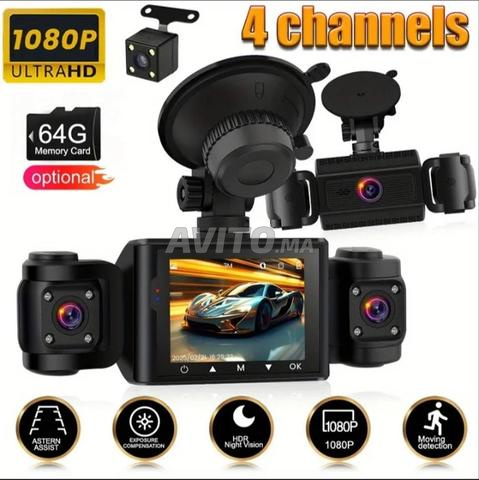 Caméra de voiture 4 lentilles avec 64 Go