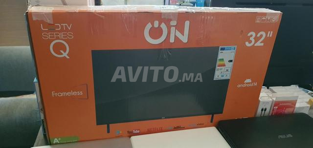 TV 32 pouces Android 14 avec carton mazal jdida