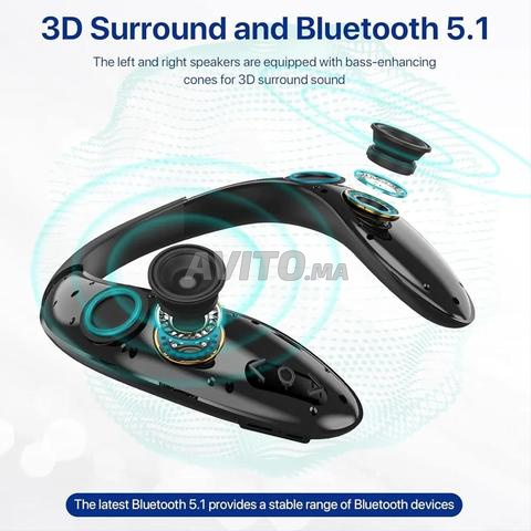 Casque Audio Bluetooth Autour du Cou -Music Gaming