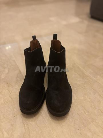 bottines noirs homme