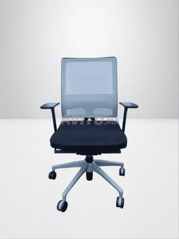 Chaise a roulette Sedus open mind bi color gris