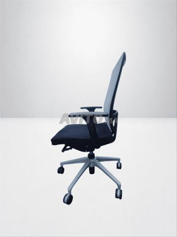 Chaise a roulette Sedus open mind bi color gris