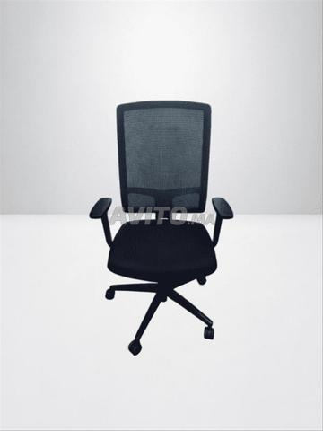 Chaise de bureau ergonomique K.I tissu noir mesh