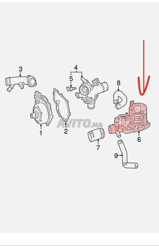 علبة ودعامة مرسيدس c220 2016 - 2