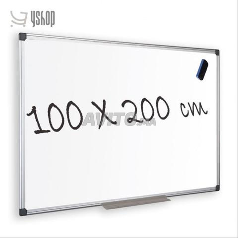 🧲 Grand tableau blanc magnétique 200 x 100 cm