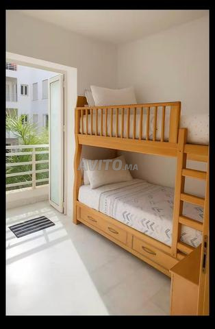 Lits Superposés en Hêtre Massif ET Matelas